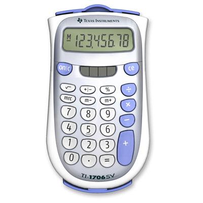 Texas Instruments TI-1706 SV Simple Calculator Texas Instruments TI-1706 SV Simple Calculator